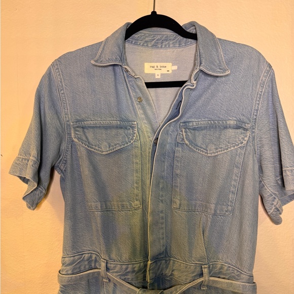 Rag & Bone Denim Romper - Picture 4 of 9